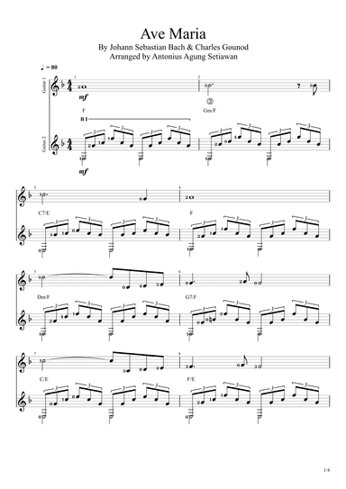 Ave Maria (Johann Sebastian Bach & Charles Gounod) (arr. Antonius Agung Setiawan)