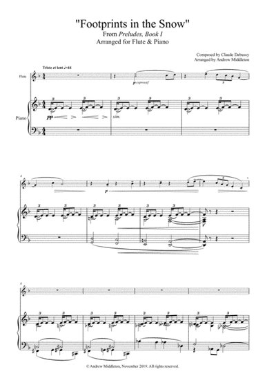 Footprints in the Snow arranged for Flute & Piano (arr. Andrew Middleton)