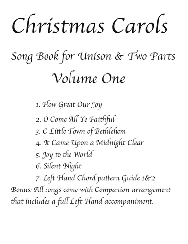 Christmas Carol  Six  Easy Choir Arrangements (arr. Gene Roberson)
