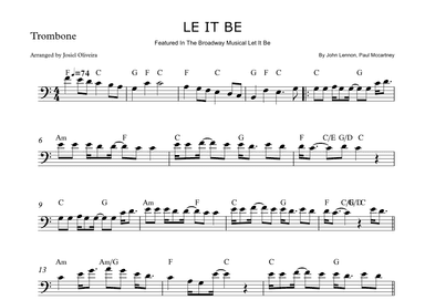 Let It Be (arr. Josiel Oliveira)