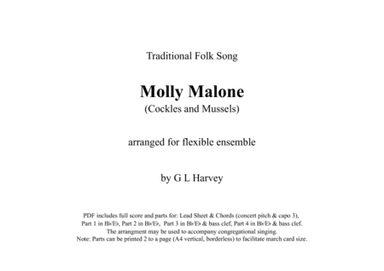 Molly Malone (Flexible Ensemble) (arr. G L Harvey)