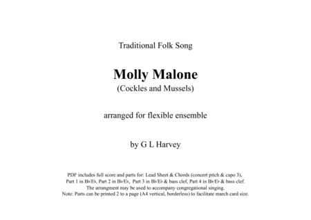 Molly Malone (Flexible Ensemble) (arr. G L Harvey)