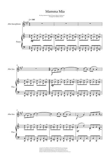Mamma Mia (arr. Matthew pyeon)