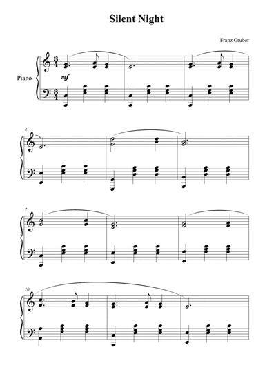Silent Night (arr. Passoni Music)