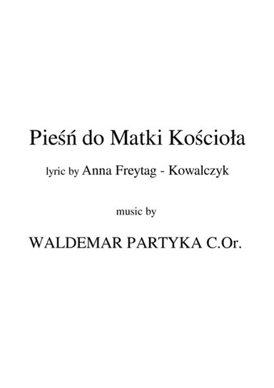Piesn "Matko Kosciola"