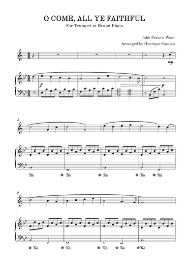 O come, all ye faithful (arr. Henrique Campos)