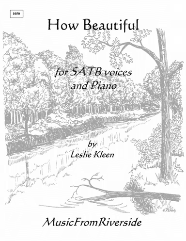 How Beautiful for SATB and Piano