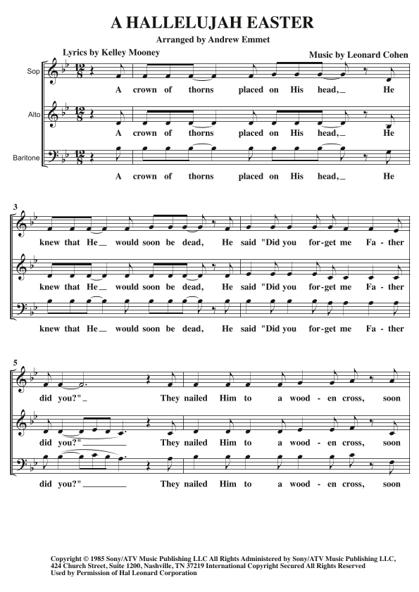 Hallelujah (arr. Andrew Emmet)