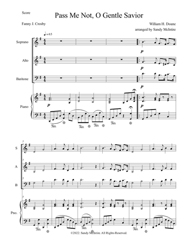 Pass Me Not, O Gentle Savior (arr. Sandy McIntire)