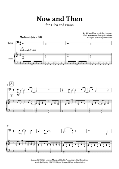 Now And Then (arr. Henrique Oliveira)