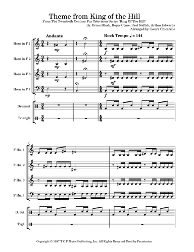 Theme From King Of The Hill (arr. Laura Chicarello)