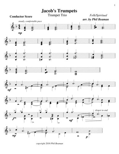 Jacob's Trumpets - Trio (arr. Phil Beaman)