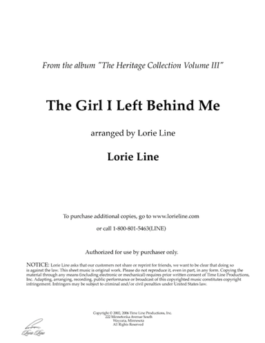The Girl I Left Behind Me (Brighton Camp) (arr. Lorie Line)