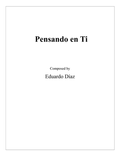 Pensando en Ti