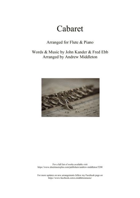 Cabaret (arr. Andrew Middleton)