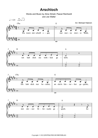 Arschloch (arr. Michael Habrom)