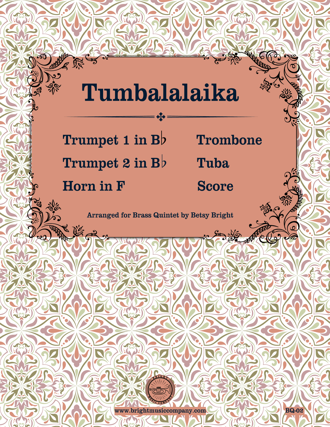Tumbalalaika & Raisins and Almonds (Brass Quintet) (arr. Betsy Bright)