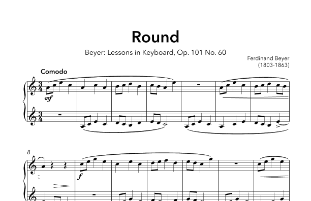 Round, Op. 101 No. 60 (arr. Sidewalk Labs)