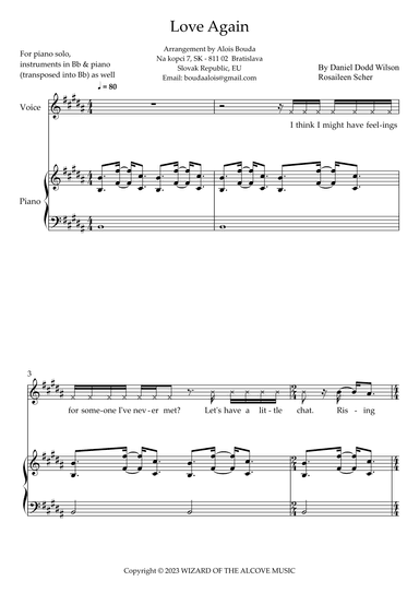 Love Again (arr. Alois Bouda)