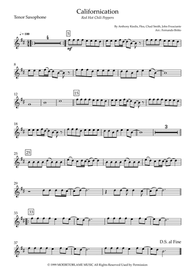 Californication (arr. Fernando Britto)
