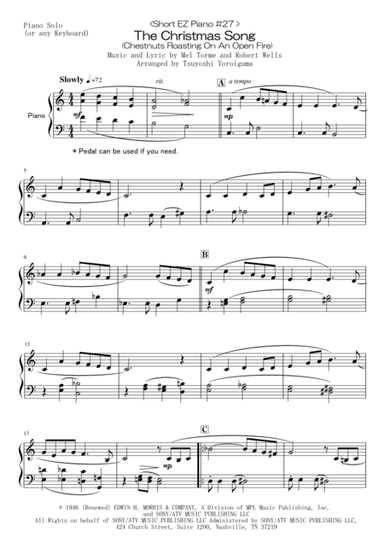 The Christmas Song (Chestnuts Roasting On An Open Fire) (arr. Tsuyoshi Yoroiguma)