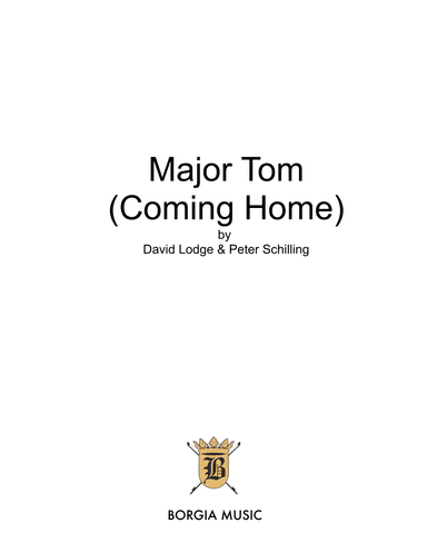 Major Tom (coming Home) (arr. Steven J Huber)