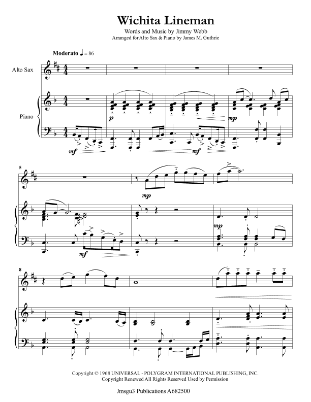Wichita Lineman (arr. James M. Guthrie)