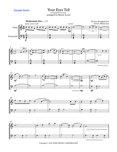 Your Eyes Tell (arr. Sherry Lewis)
