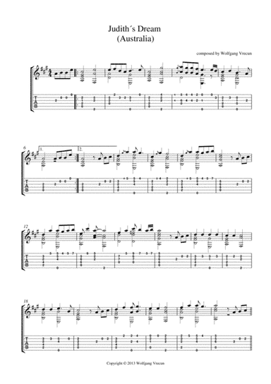 Judith´s dream of Australia