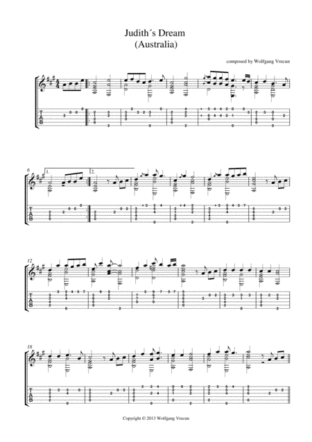 Judith´s dream of Australia