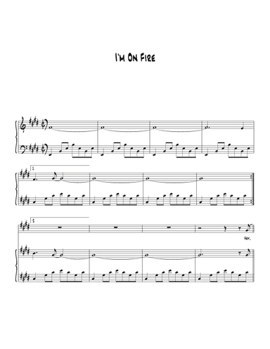 I'm On Fire (arr. Biegler)