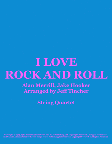 I Love Rock 'n Roll (arr. Jeff Tincher)