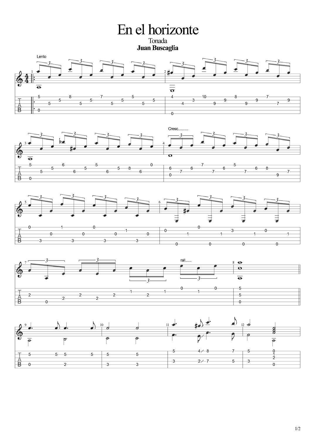 En el horizonte (Argentine Folk) (arr. Leonardo Ramos)