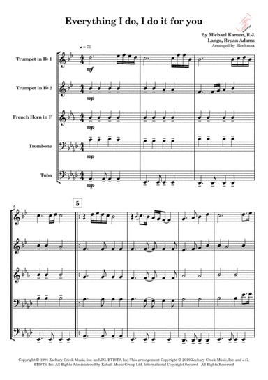 (everything I Do) I Do It For You (arr. BlechMax)