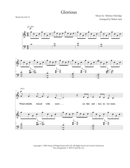 Glorious (arr. W. Jack)