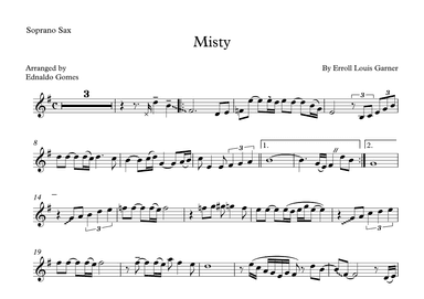 Misty (arr. Ednaldo Gomes)