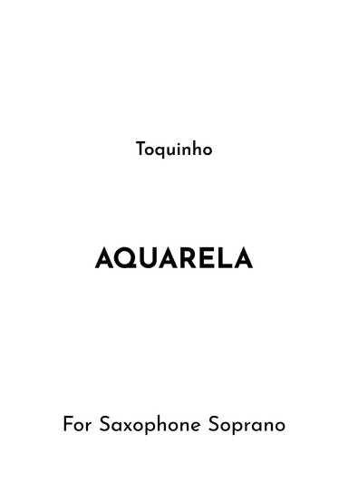 Aquarela-toquinho (arr. Jireh J.)