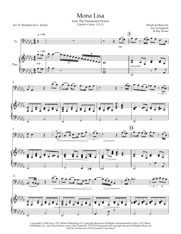 Mona Lisa (arr. Debra E. Stempien, Gregory H. Turner)