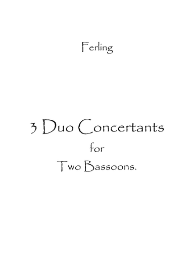 3 Duo Concertants. (arr. Spence Bundy)