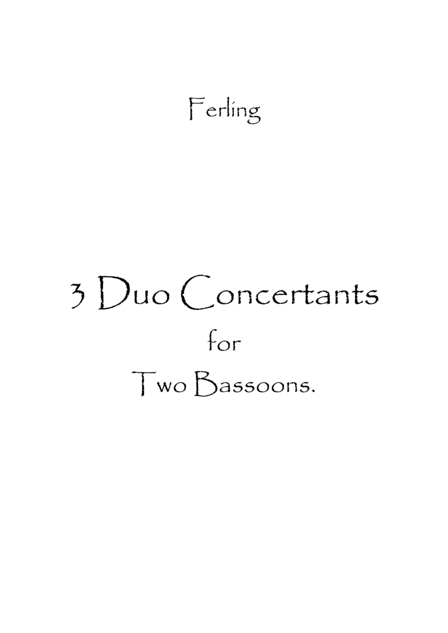 3 Duo Concertants. (arr. Spence Bundy)