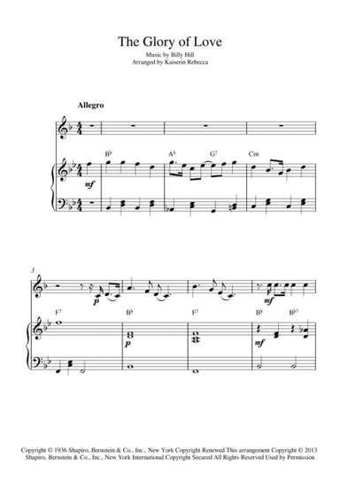 The Glory Of Love (arr. Kaiserin Rebecca)