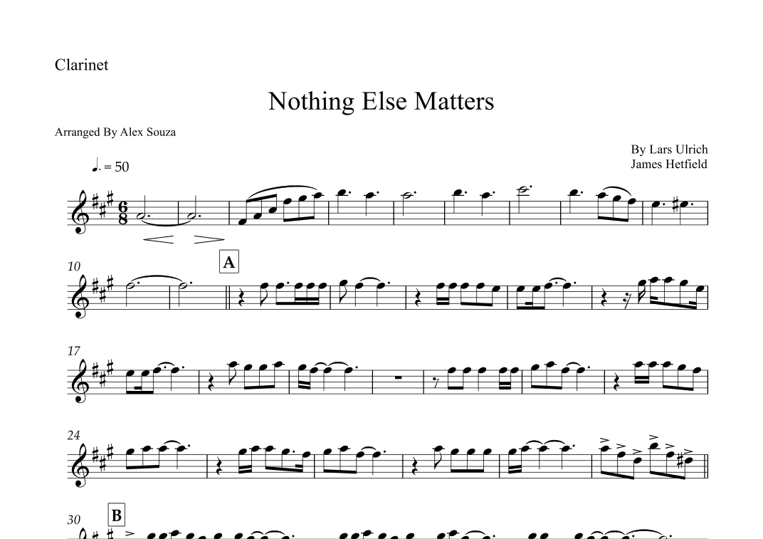 Nothing Else Matters (arr. Alex Souza)
