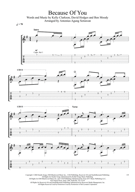 Because Of You (arr. Antonius Agung Setiawan)