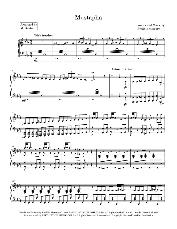 Mustapha (arr. M. Denton)