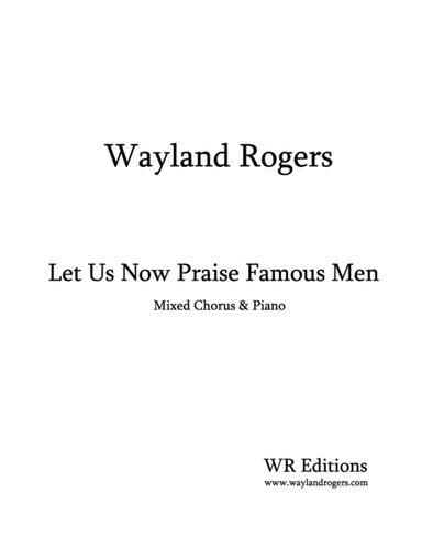 Let Us Now Praise Famous Men