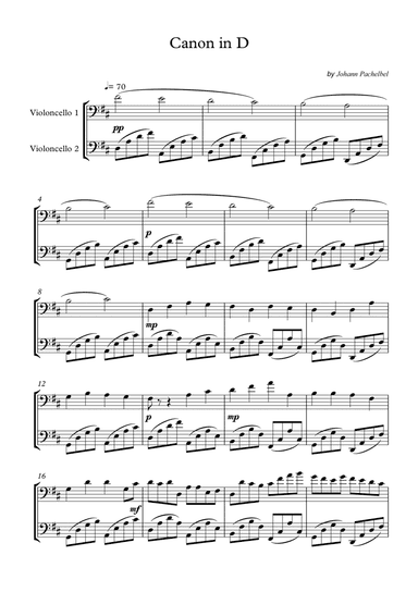 Canon in D (arr. Wesley S. SIlva)