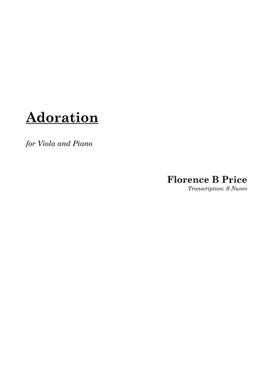 Adoration (arr. Steven Nunes)