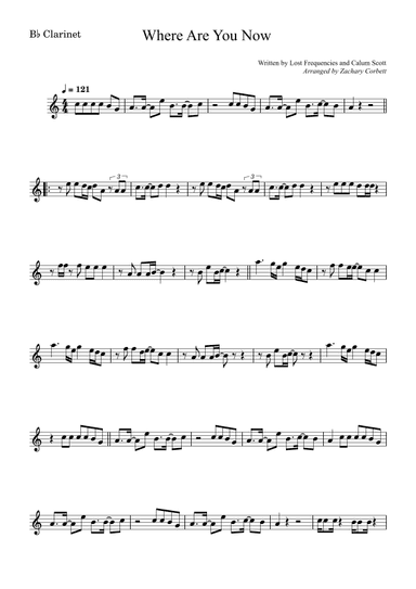 Where Are You Now (arr. Zachary Corbett)