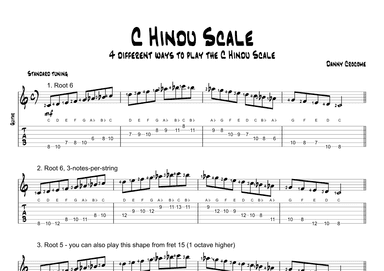 C Hindu Scale (4 Ways to Play)