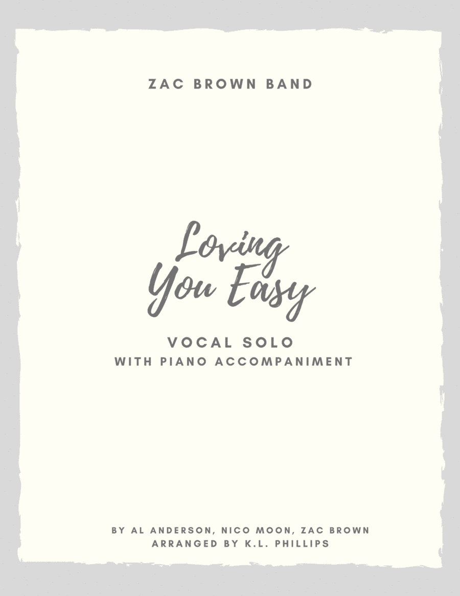 You Make Loving You Easy (arr. K.L. Phillips)